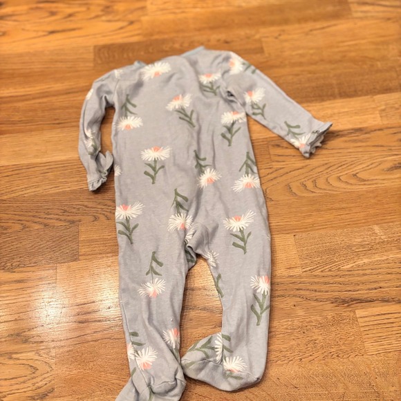 Carter's Just One You Baby Girl Daisy Footed Pajamas Sleepers 9m Blue - Picture 2 of 4